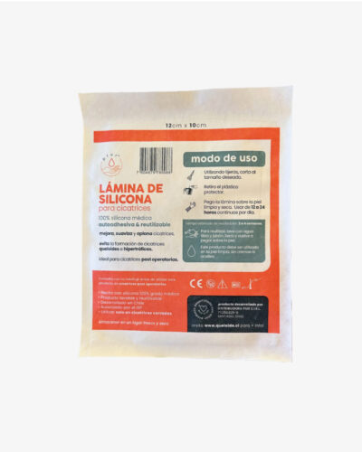 Lámina de silicona para cicatrices 12cm x 10cm (Transparente) PIUR®