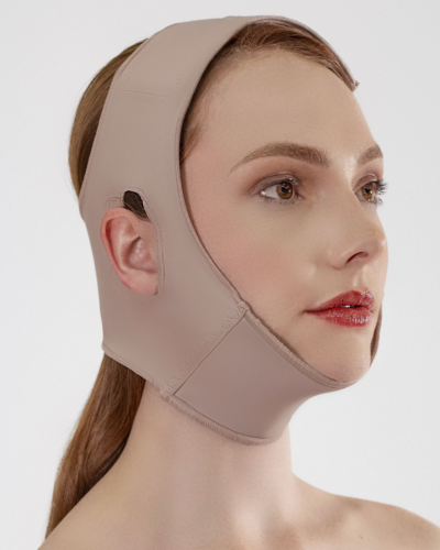 Mentonera facial con abertura para oreja ModelleSkin